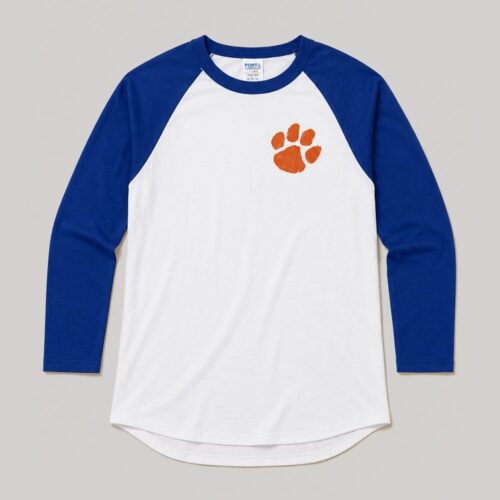 Playera Raglan NCAA Clemson Tigers Manga Larga (Augusta Sportswear) - Talla M (Importado USA)