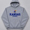 kansas-s-01-1 Sudadera con Capucha Kansas Jayhawks Gris - Talla S (Importado USA)