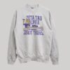 Sudadera LSU Tigers Vintage Zeta Tau Alpha Gris - Talla M