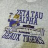 Sudadera LSU Tigers Vintage Zeta Tau Alpha Gris - Talla M