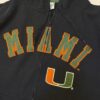 Sudadera Miami Hurricanes con Cierre y Capucha Negra - Talla M