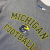 mich-m-02-2 Sudadera Michigan Wolverines Football Cuello Redondo Azul Jaspeado - Talla M