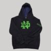 Sudadera con Capucha Notre Dame Fighting Irish Negra - Talla S (Importado USA)
