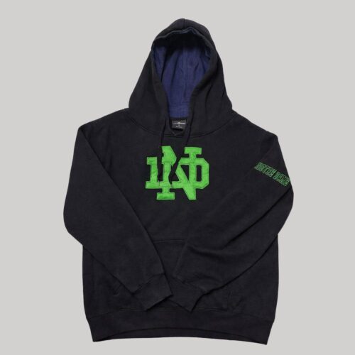 Sudadera con Capucha Notre Dame Fighting Irish Negra - Talla S (Importado USA)