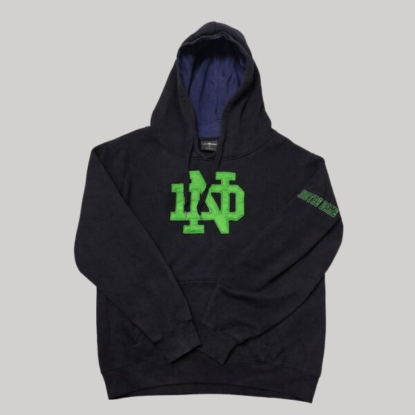 Sudadera con Capucha Notre Dame Fighting Irish Negra - Talla S (Importado USA)