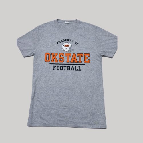 Playera Oklahoma State Cowboys Football Gris - Talla S (Importado USA)