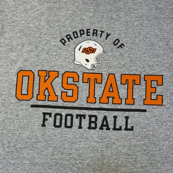 Playera Oklahoma State Cowboys Football Gris - Talla S (Importado USA)