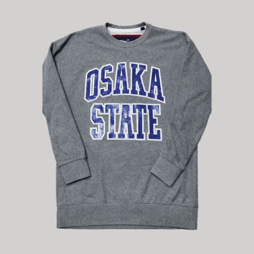 Sudadera Osaka State Gris - Talla S (Importado USA)