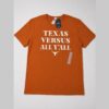 Playera Texas Longhorns Fanatics "Texas Versus All Y'all" Naranja - Talla M