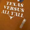 Playera Texas Longhorns Fanatics "Texas Versus All Y'all" Naranja - Talla M