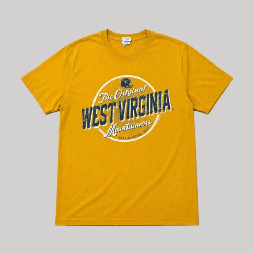 Playera West Virginia Mountaineers Amarilla - Talla S (Importado USA)