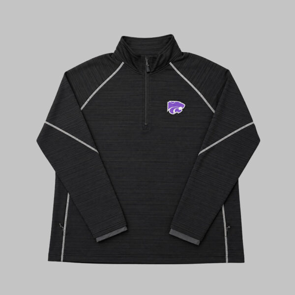 Pullover 1/4 Zip Kansas State Wildcats Powercat Negro Colosseum