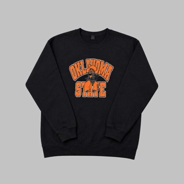 Crewneck Oklahoma State Cowboys Pistol Pete Negro Vintage Crewneck Oklahoma State Cowboys Pistol Pete Negro Vintage