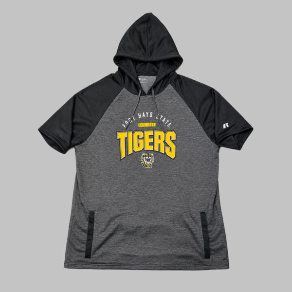 Fort Hays State Tigers Short Sleeve Hoodie XXL - Russell Athletic