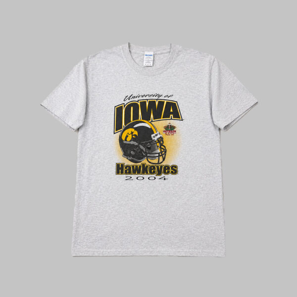 Iowa Hawkeyes Vintage Football Tee 2004 - Talla L
