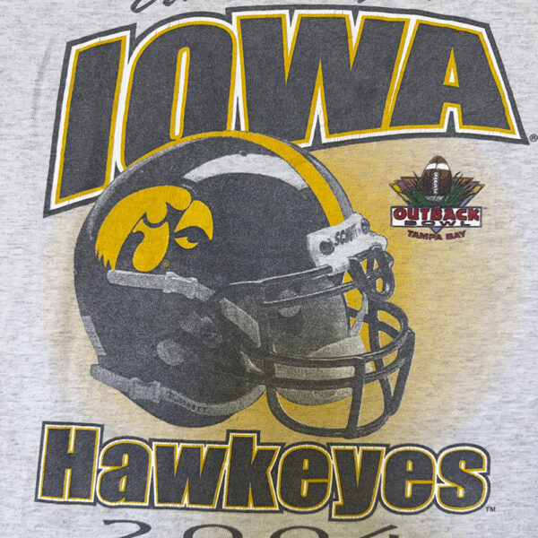 Iowa Hawkeyes Vintage Football Tee 2004 - Talla L