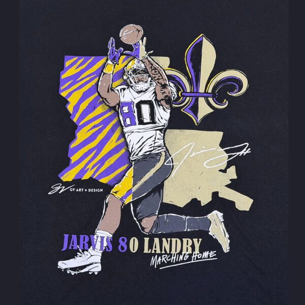 LSU Jarvis Landry #80 Marching Home Tee - Talla XL