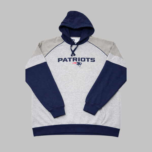 New England Patriots Hoodie XXL - Gris : Azul Marino New England Patriots Hoodie XXL - Gris / Azul Marino