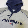 New England Patriots Hoodie XXL - Gris : Azul Marino1 New England Patriots Hoodie XXL - Gris / Azul Marino