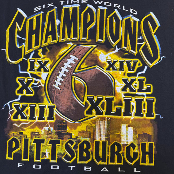 Pittsburgh Steelers Six Time World Champions Tee - Talla L1 Pittsburgh Steelers Six Time World Champions Tee - Talla L