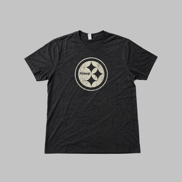 Pittsburgh Steelers Tee XXL - Negro Jaspeado Pittsburgh Steelers Tee XXL - Negro Jaspeado