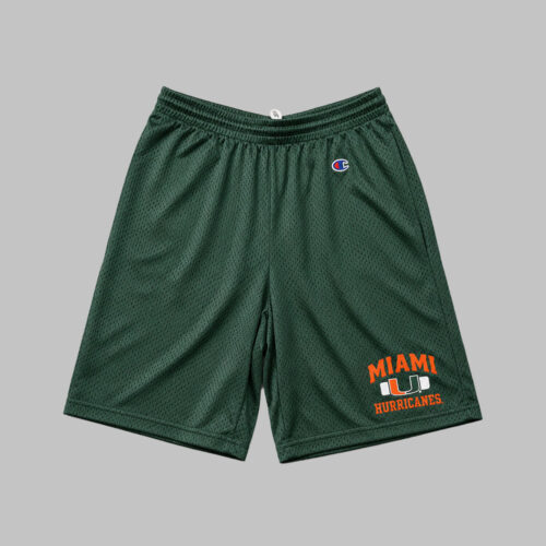 Short Mesh Miami Hurricanes Champion Verde Short Mesh Miami Hurricanes Champion Verde