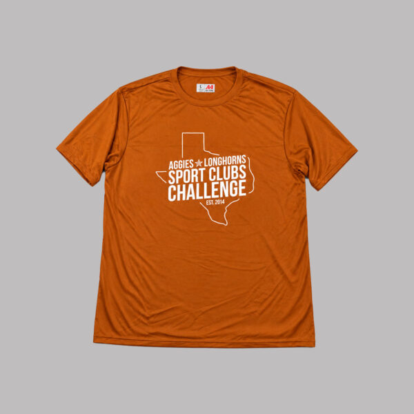 Playera A4 Aggies–Longhorns Sport Clubs Challenge — L