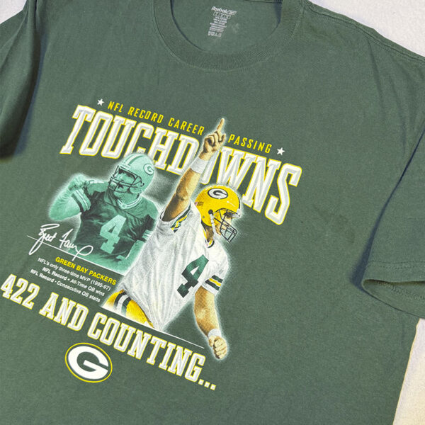 Green Bay Packers Brett Favre T-Shirt - Talla L2 Playera Green Bay Packers Reebok – Talla L
