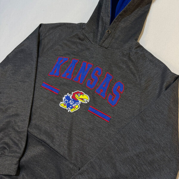 KANSAS1 Sudadera Kansas Jayhawks NCAA Gris Talla L