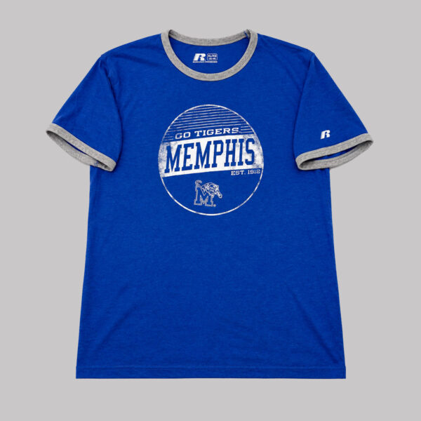 MEN Playera Russell Athletic Memphis Tigers NCAA Azul Talla XL