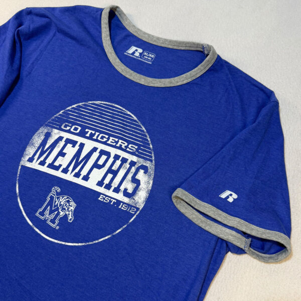 MEN2 Playera Russell Athletic Memphis Tigers NCAA Azul Talla XL