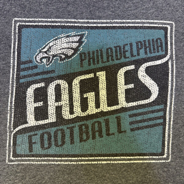 Philadelphia Eagles Football T-Shirt - Talla L2 Playera Philadelphia Eagles Delta Apparel – Talla L