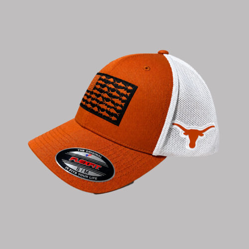 Gorra Columbia PFG Texas Longhorns naranja y blanca