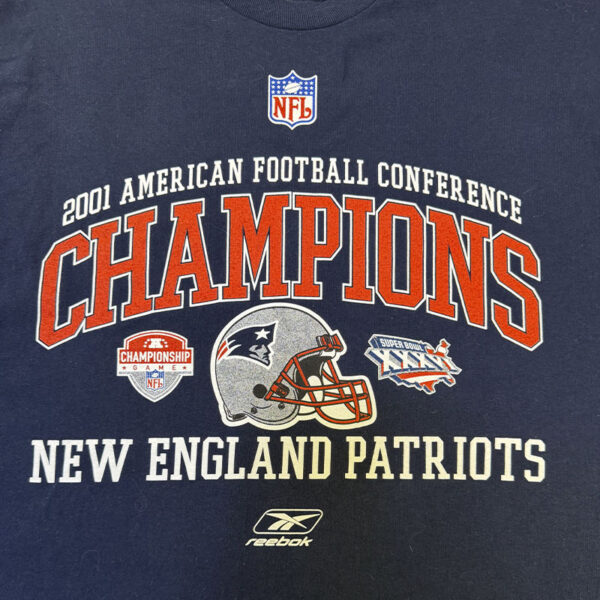 patriots-2001-afc-champions-1 Playera New England Patriots Reebok – Talla XL