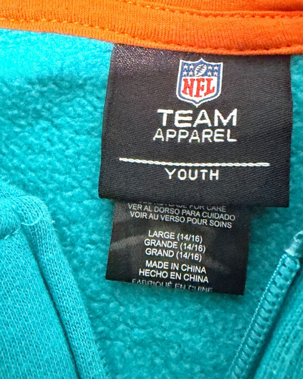 Sudadera Miami Dolphins NFL con Cierre Talla S