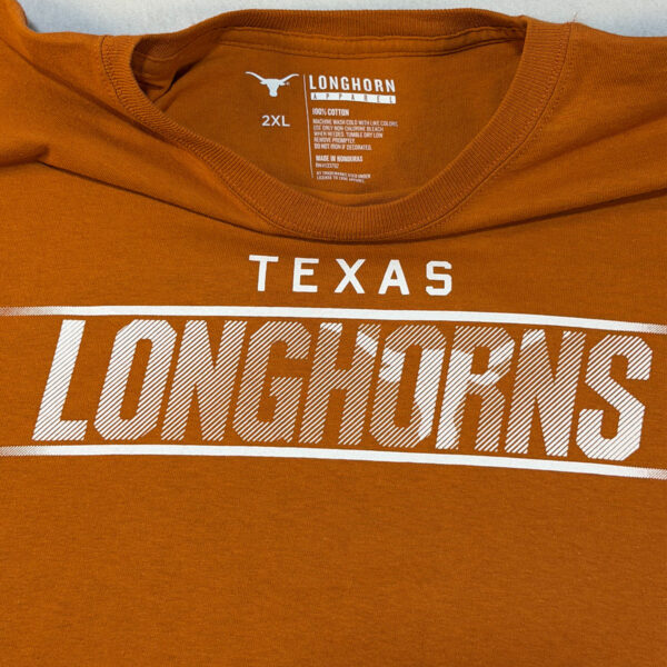 texas 1 Playera Texas Longhorns naranja — XXL