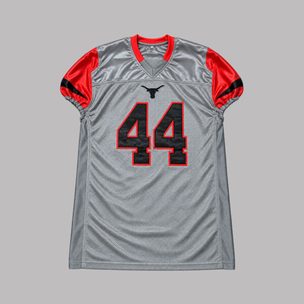Jersey de football T. Bowens #44 gris con rojo