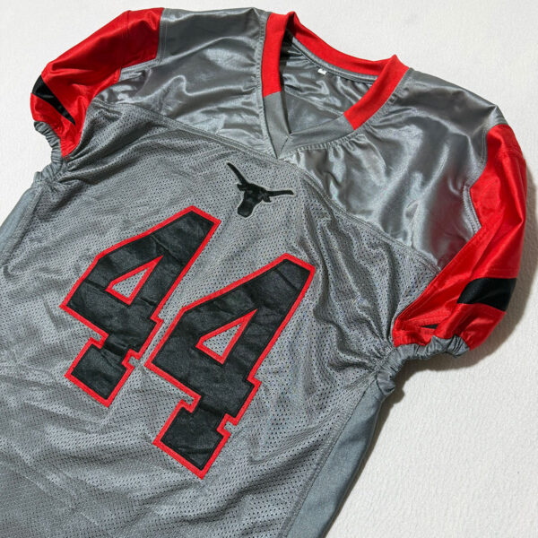 Jersey de football T. Bowens #44 gris con rojo