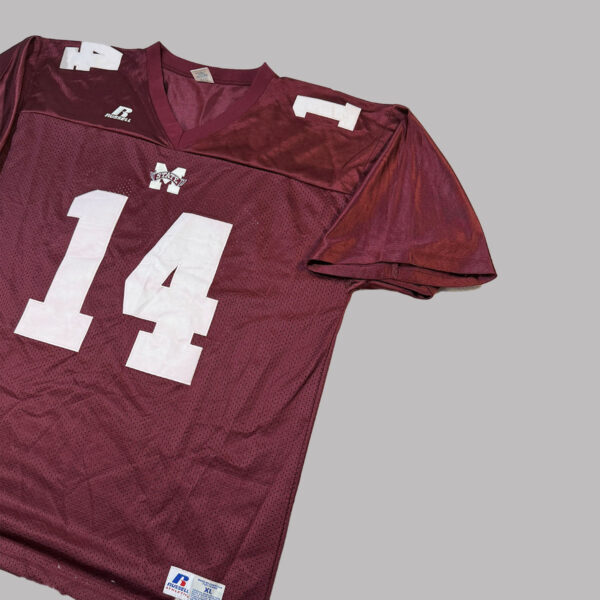 Jersey Russell Mississippi State #14 vino - XL