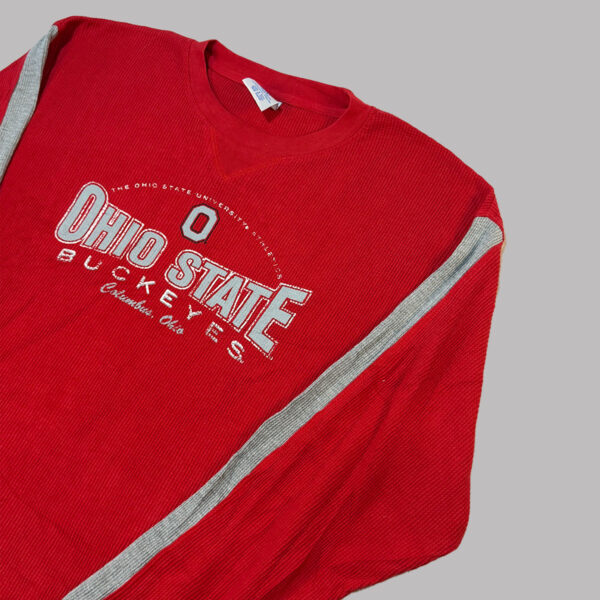 OHIO ROJA2 Playera manga larga Ohio State roja y gris - L