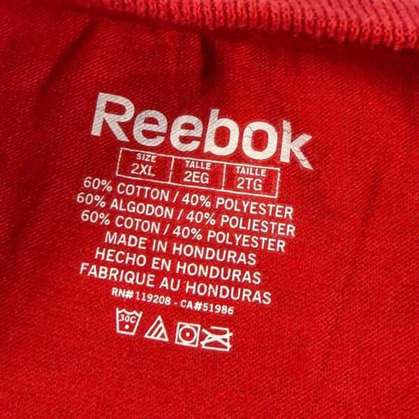 Playera Reebok New England Patriots roja - XXL