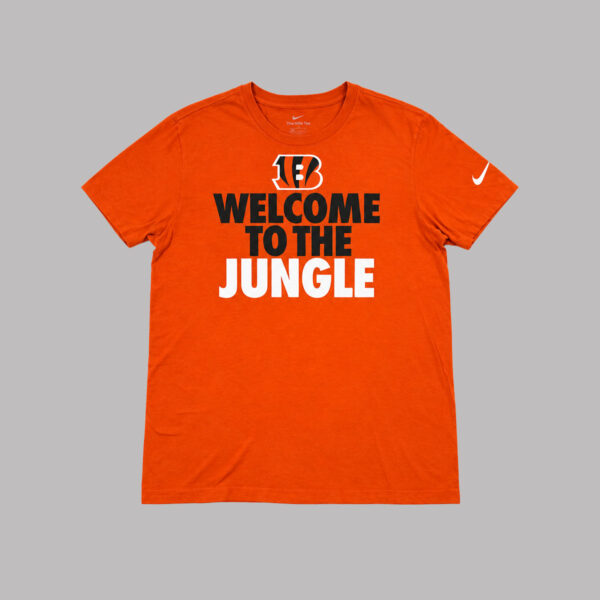Playera Nike Cincinnati Bengals Welcome to the Jungle naranja — L