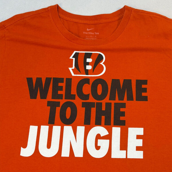Playera Nike Cincinnati Bengals Welcome to the Jungle naranja — L
