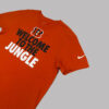 Playera Nike Cincinnati Bengals Welcome to the Jungle naranja — L