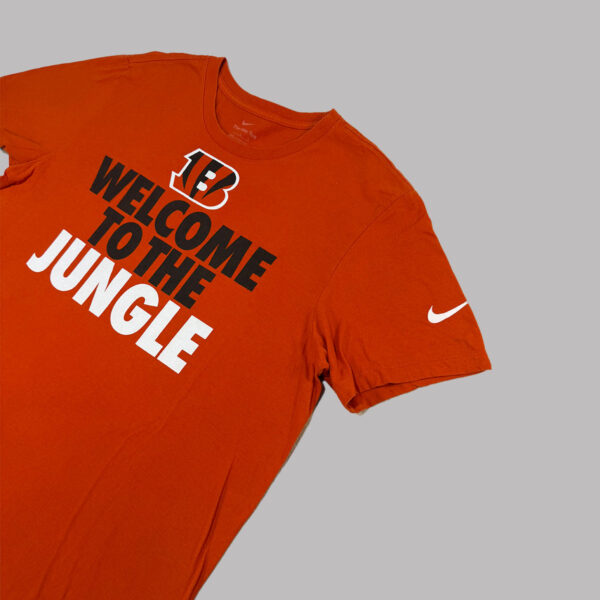 Playera Nike Cincinnati Bengals Welcome to the Jungle naranja — L