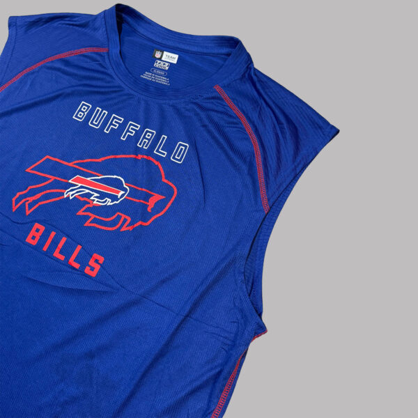 buffalos2 Playera sin mangas Buffalo Bills azul — XL