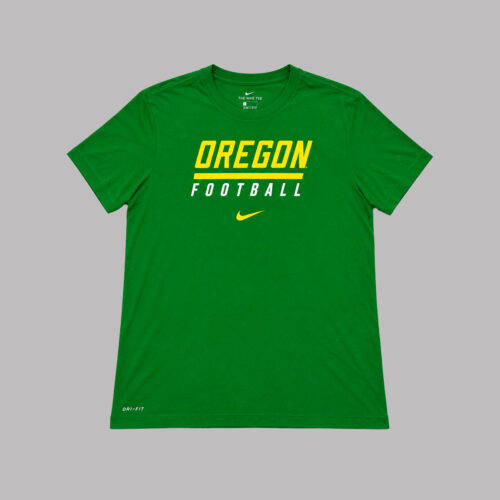 Playera Nike Dri-FIT Oregon Ducks Football verde — L
