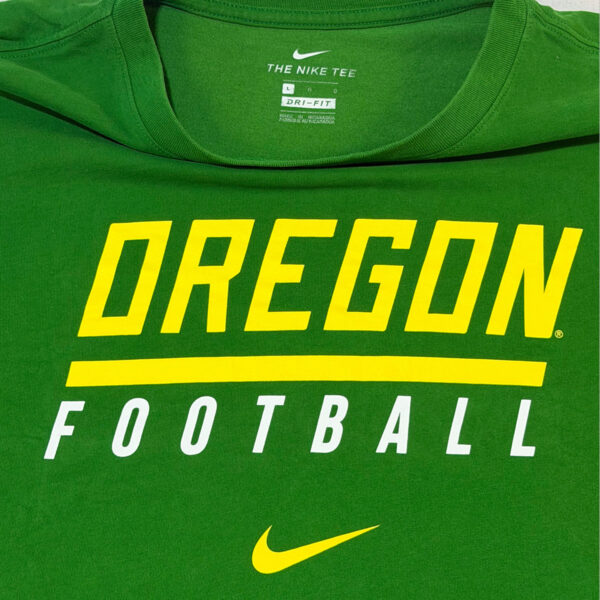 Playera Nike Dri-FIT Oregon Ducks Football verde — L